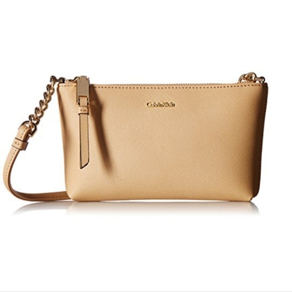 Calvin Klein Hayden Saffiano Leather Crossbody